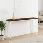 Tafelblad massief acaciahout 90x50x3.5 cm donkerbruin