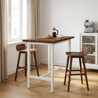 Tafelblad massief acaciahout 90x50x3.5 cm donkerbruin