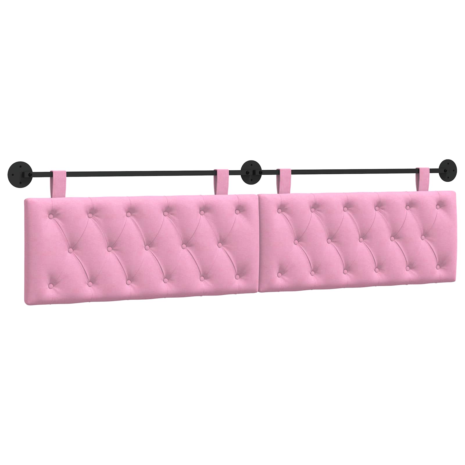 Hangend Hoofdeinde Wandgemonteerd Roze 210 x 55 x 7 cm Stof