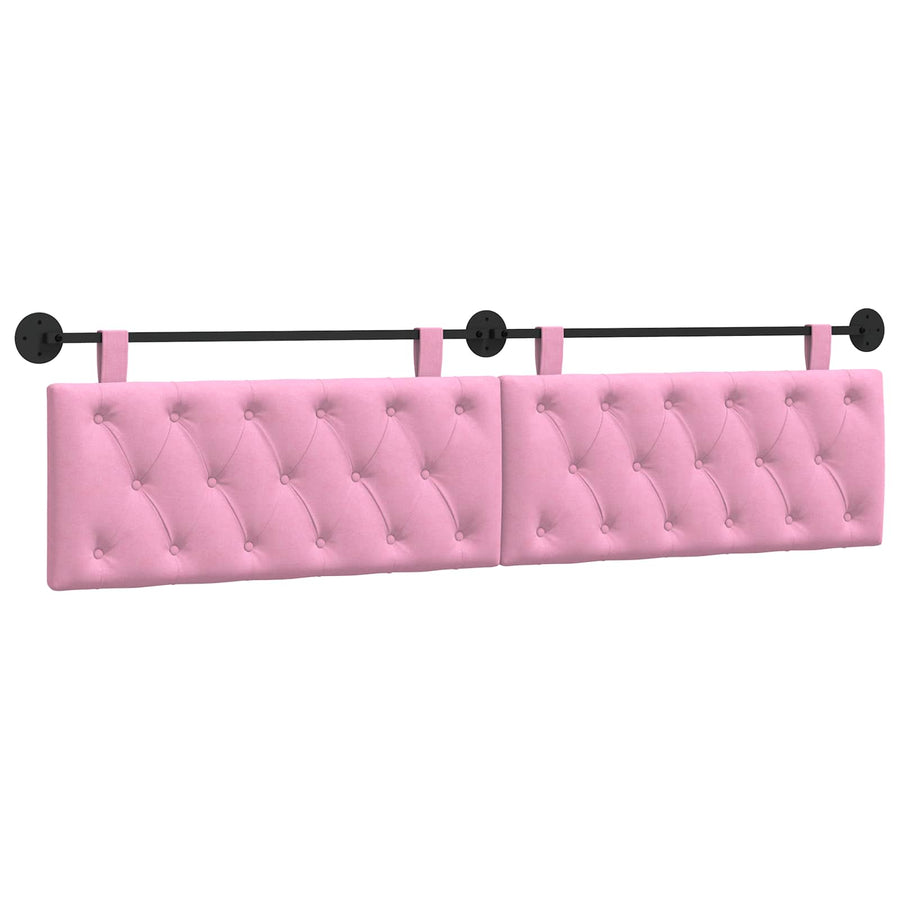 Hangend Hoofdeinde Wandgemonteerd Roze 210 x 55 x 7 cm Stof