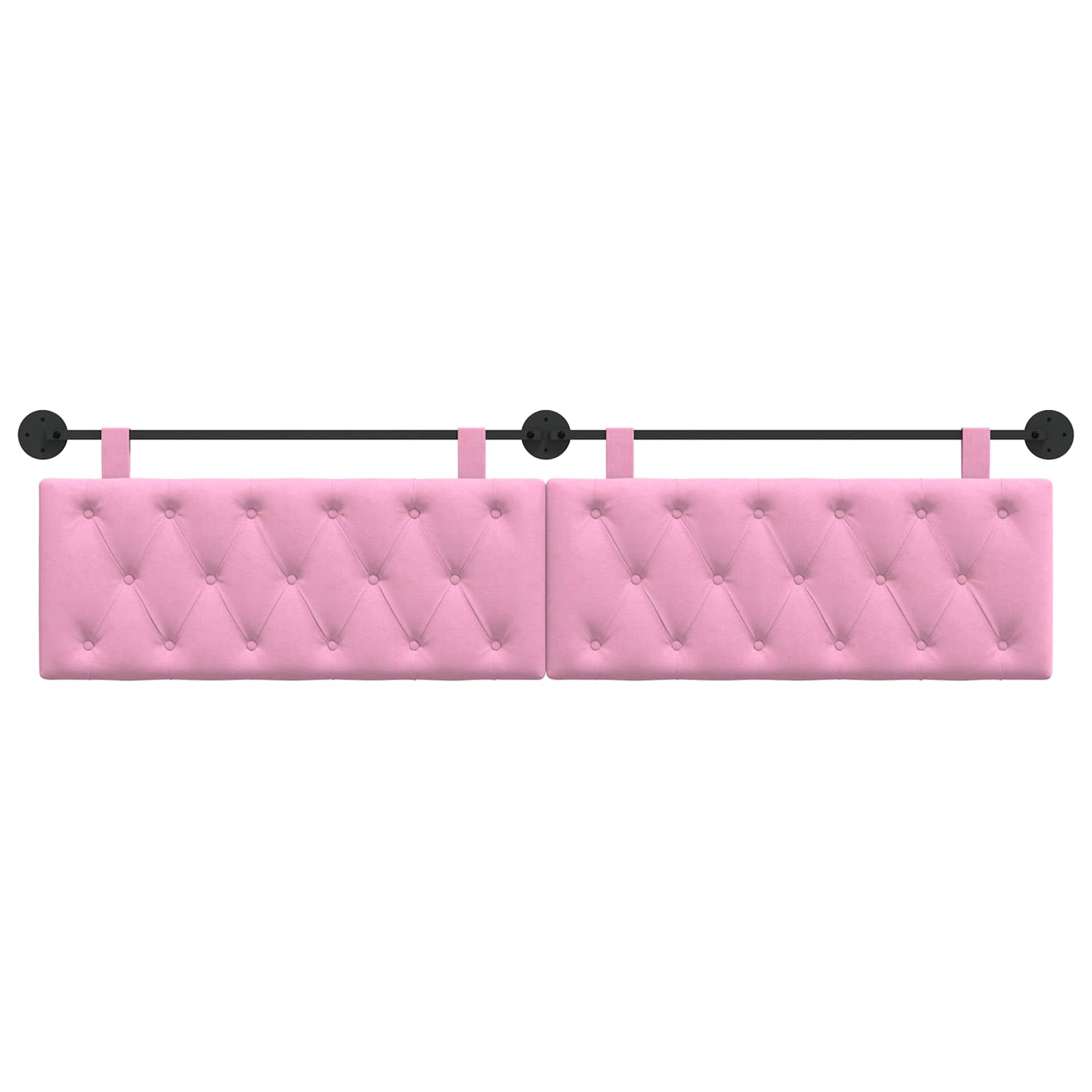 Hangend Hoofdeinde Wandgemonteerd Roze 210 x 55 x 7 cm Stof