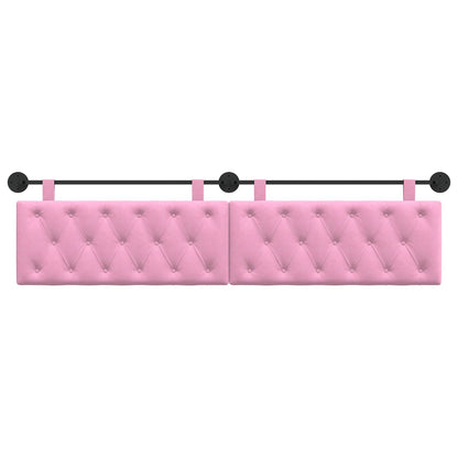 Hangend Hoofdeinde Wandgemonteerd Roze 210 x 55 x 7 cm Stof