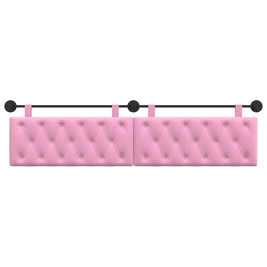 Hangend Hoofdeinde Wandgemonteerd Roze 210 x 55 x 7 cm Stof