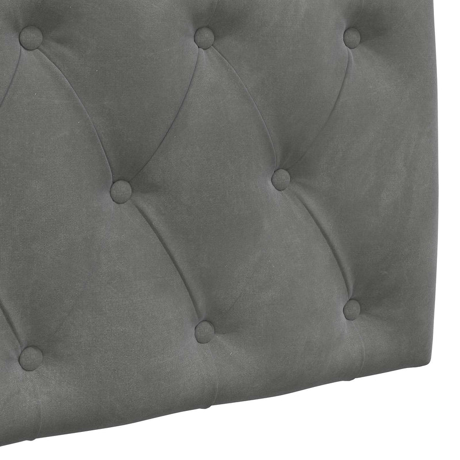Hangend Hoofdeinde Donkergrijs 210 x 55 x 7 cm Fluweel