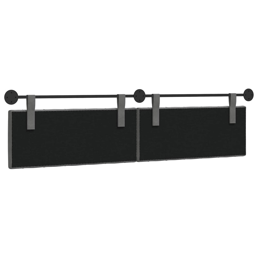 Hangend Hoofdeinde Donkergrijs 210 x 55 x 7 cm Fluweel