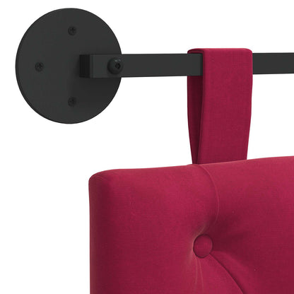 Hangend Hoofdeinde Wijnrood 210 x 55 x 7 cm Fluweel