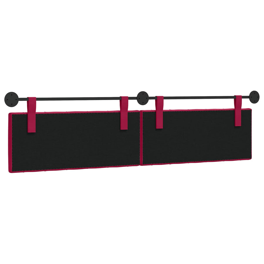 Hangend Hoofdeinde Wijnrood 210 x 55 x 7 cm Fluweel