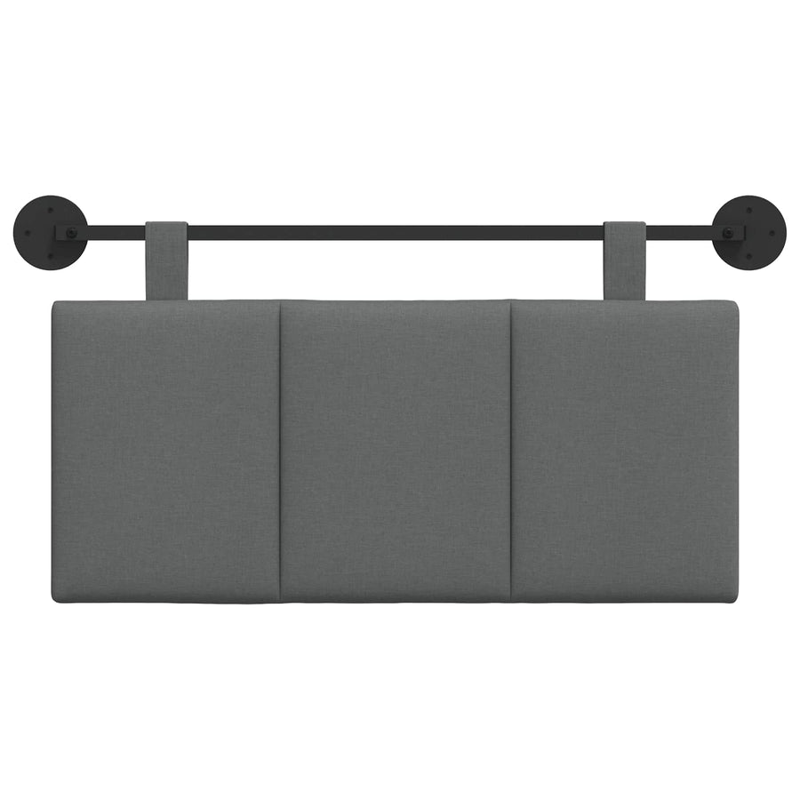 Hangend Hoofdeinde Gestreept Donkergrijs 90 x 55 x 5 cm Stof