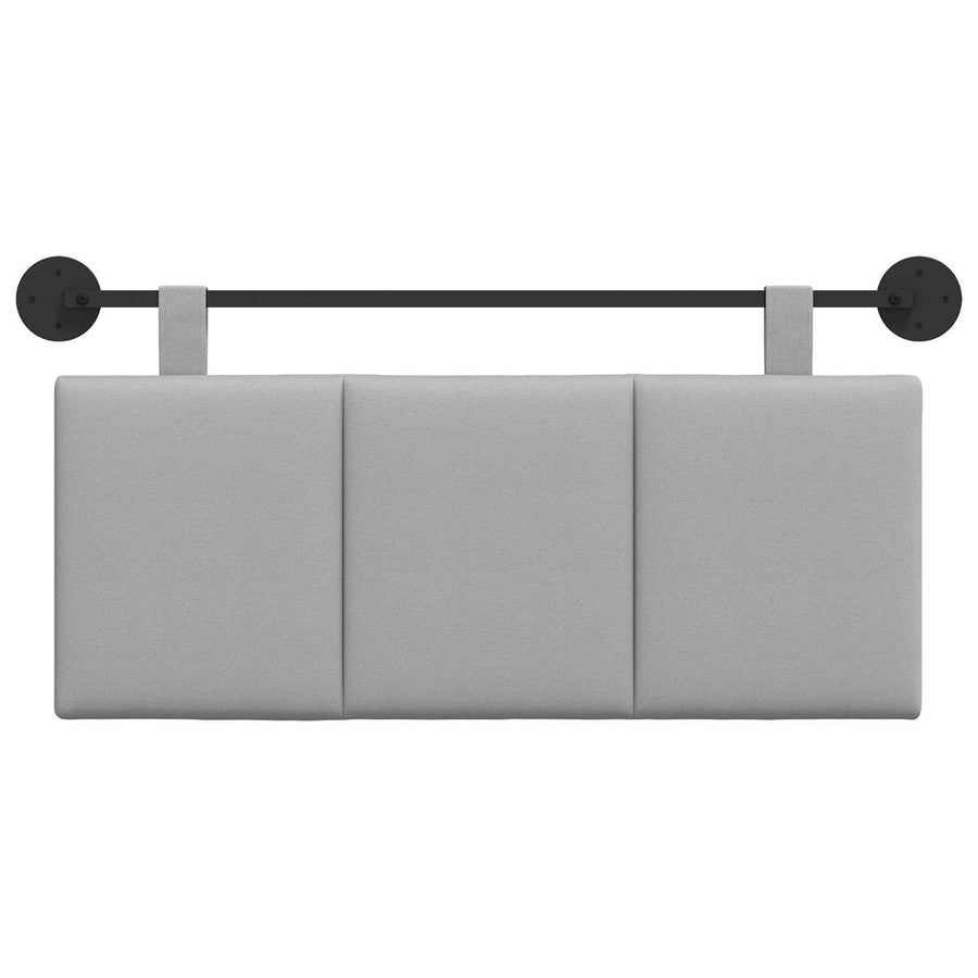 Hangend Hoofdeinde Gestreept Wolkengrijs 110 x 55 x 5 cm Stof