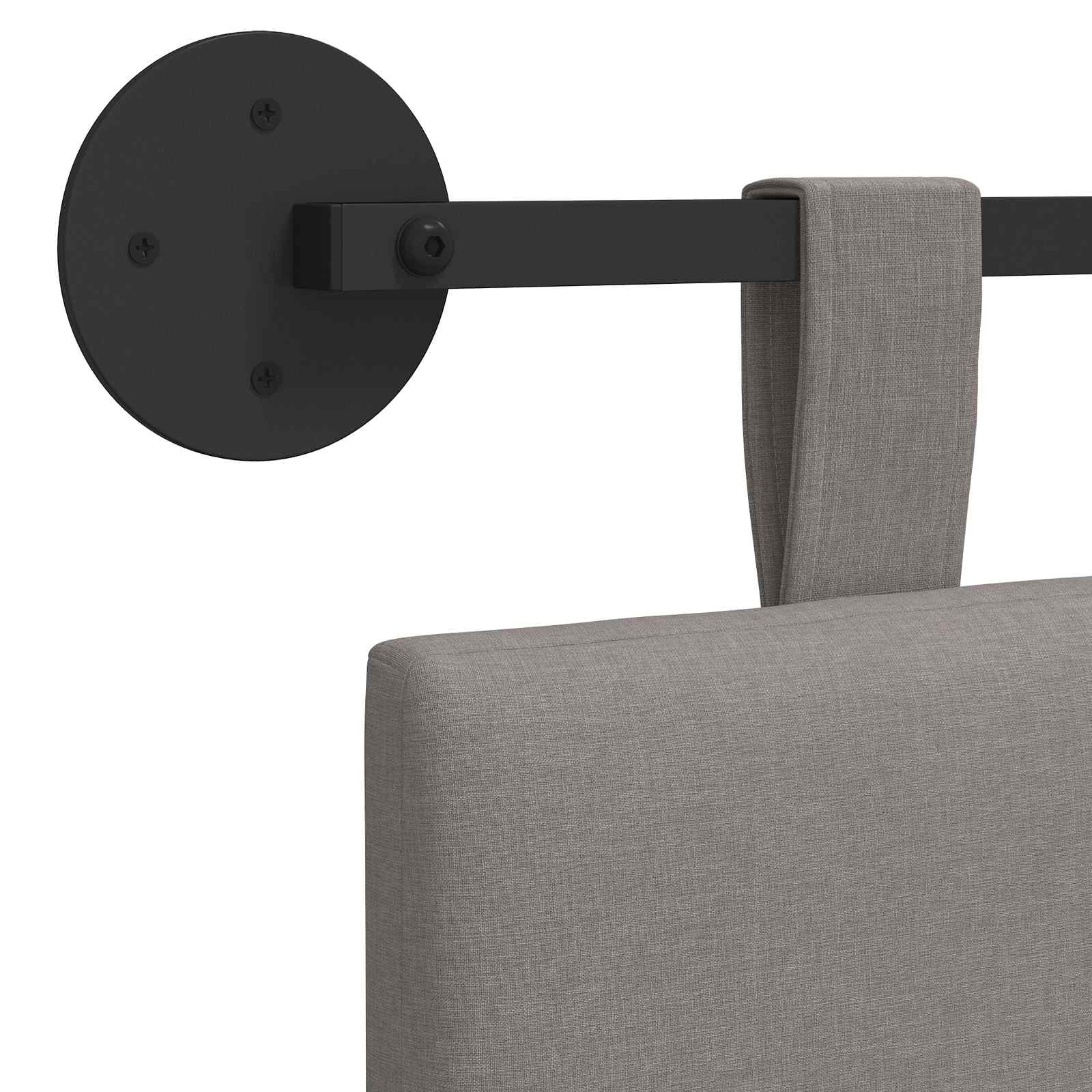 Hangend Hoofdeinde Wandgemonteerd Taupe 150 x 55 x 5 cm Stof
