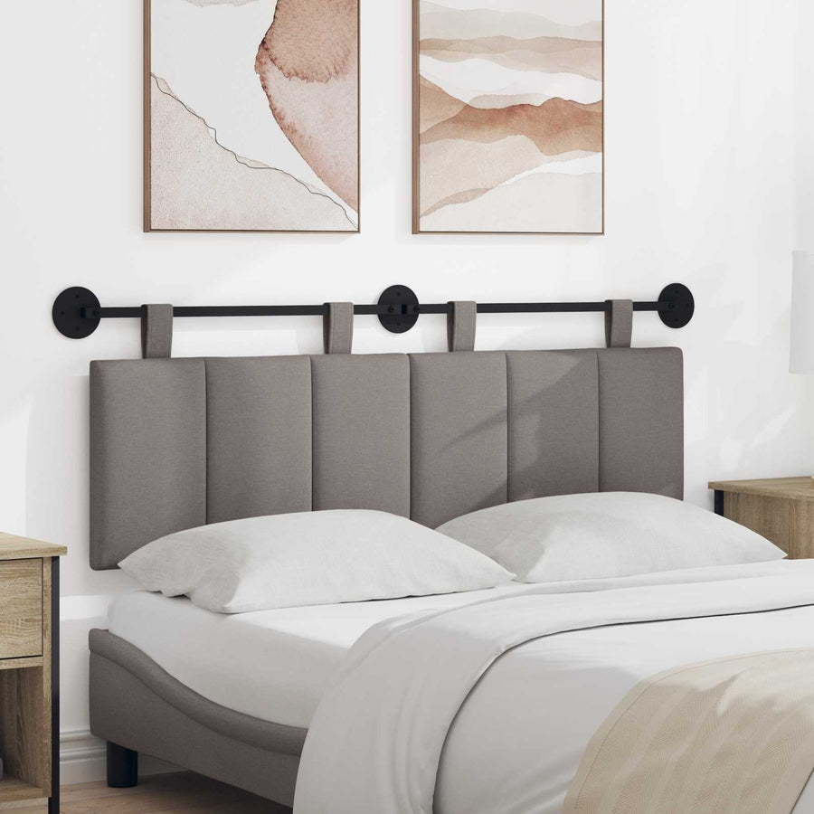 Hangend Hoofdeinde Wandgemonteerd Taupe 150 x 55 x 5 cm Stof