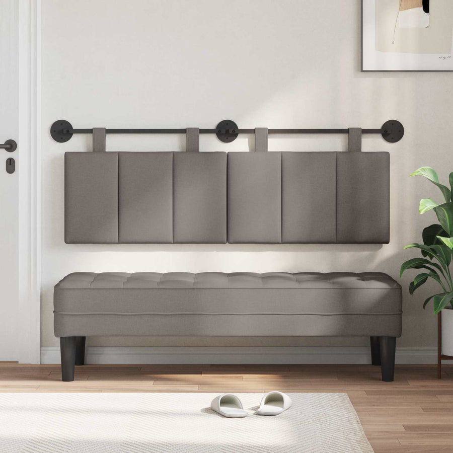 Hangend Hoofdeinde Wandgemonteerd Taupe 150 x 55 x 5 cm Stof