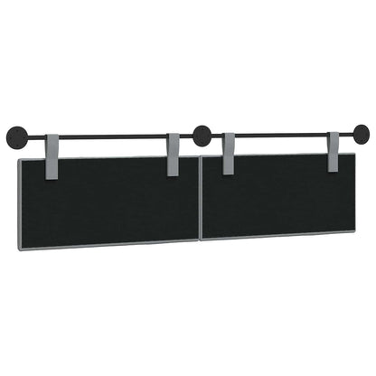 Hangend Hoofdeinde Gestreept Lichtgrijs 170 x 55 x 5 cm Stof