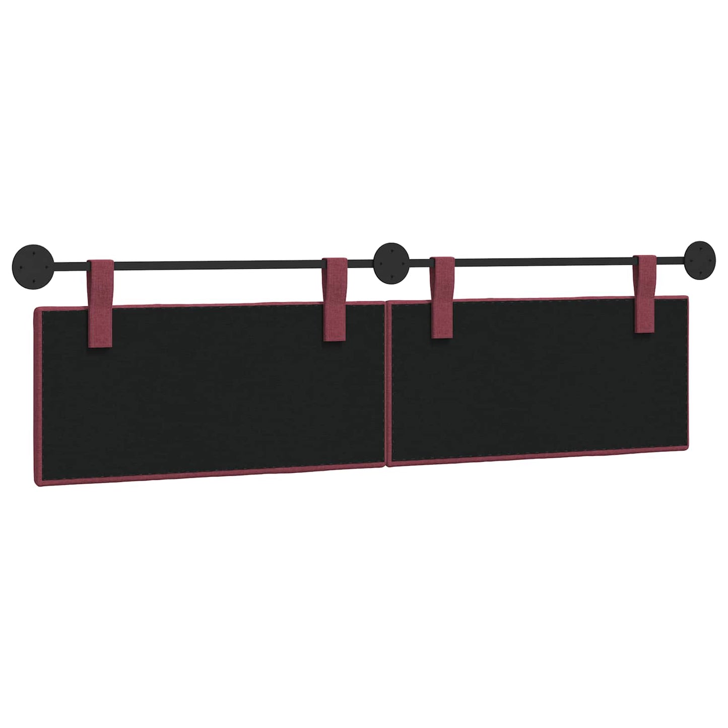 Hangend Hoofdeinde Wandgemonteerd Wijnrood 170 x 55 x 5 cm Stof