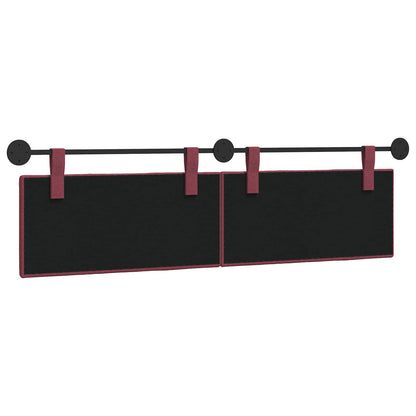 Hangend Hoofdeinde Wandgemonteerd Wijnrood 170 x 55 x 5 cm Stof