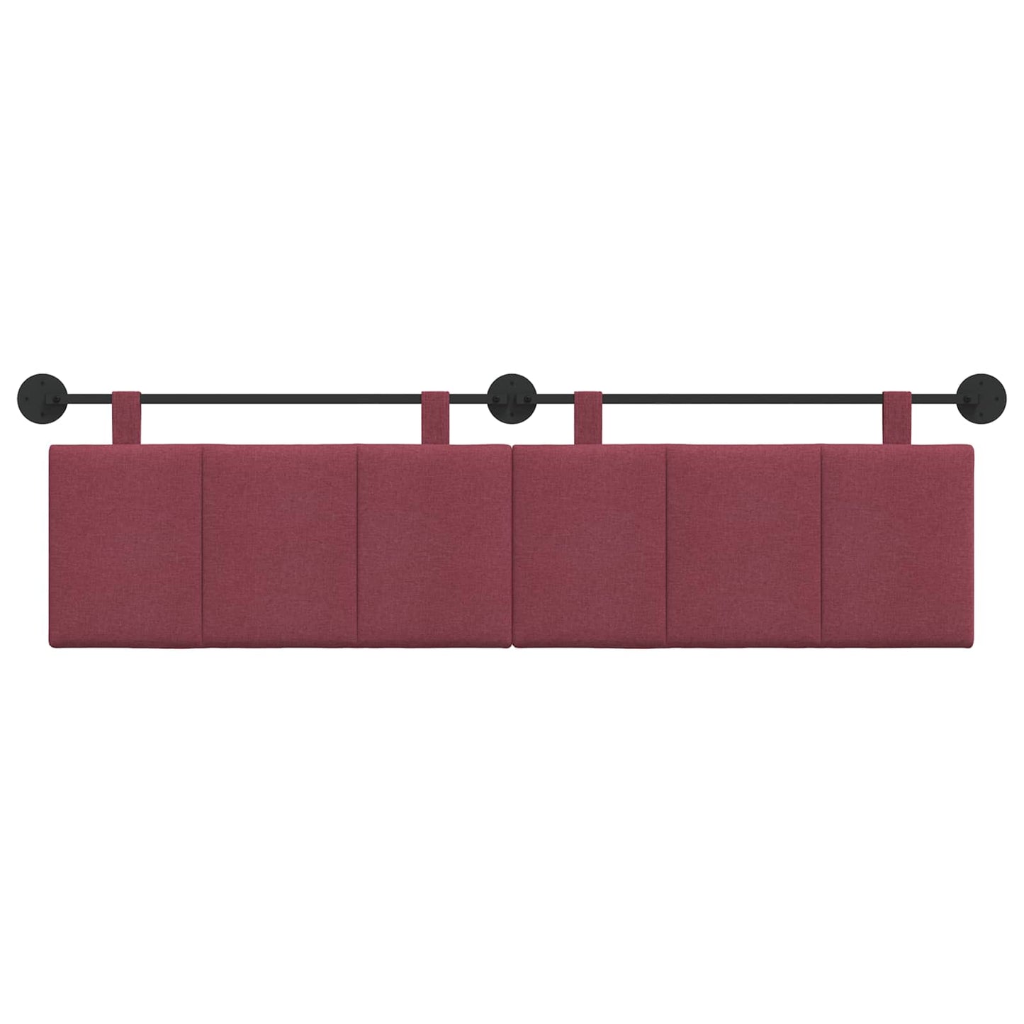 Hangend Hoofdeinde Wandgemonteerd Wijnrood 170 x 55 x 5 cm Stof