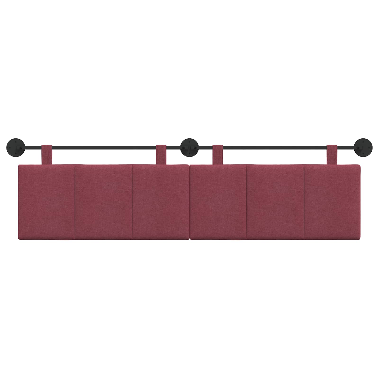 Hangend Hoofdeinde Wandgemonteerd Wijnrood 170 x 55 x 5 cm Stof