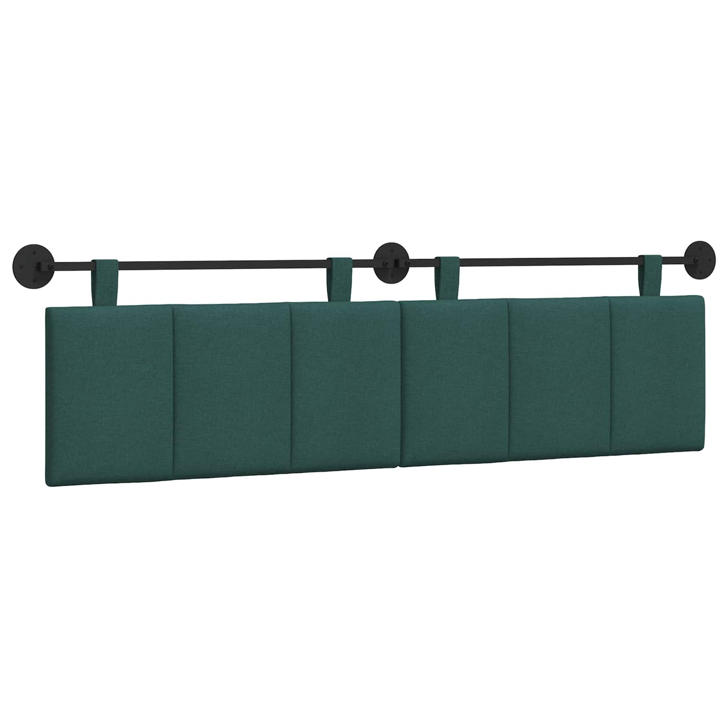 Hangend Hoofdeinde Gestreept Donkergroen 170 x 55 x 5 cm Stof