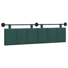Hangend Hoofdeinde Gestreept Donkergroen 170 x 55 x 5 cm Stof