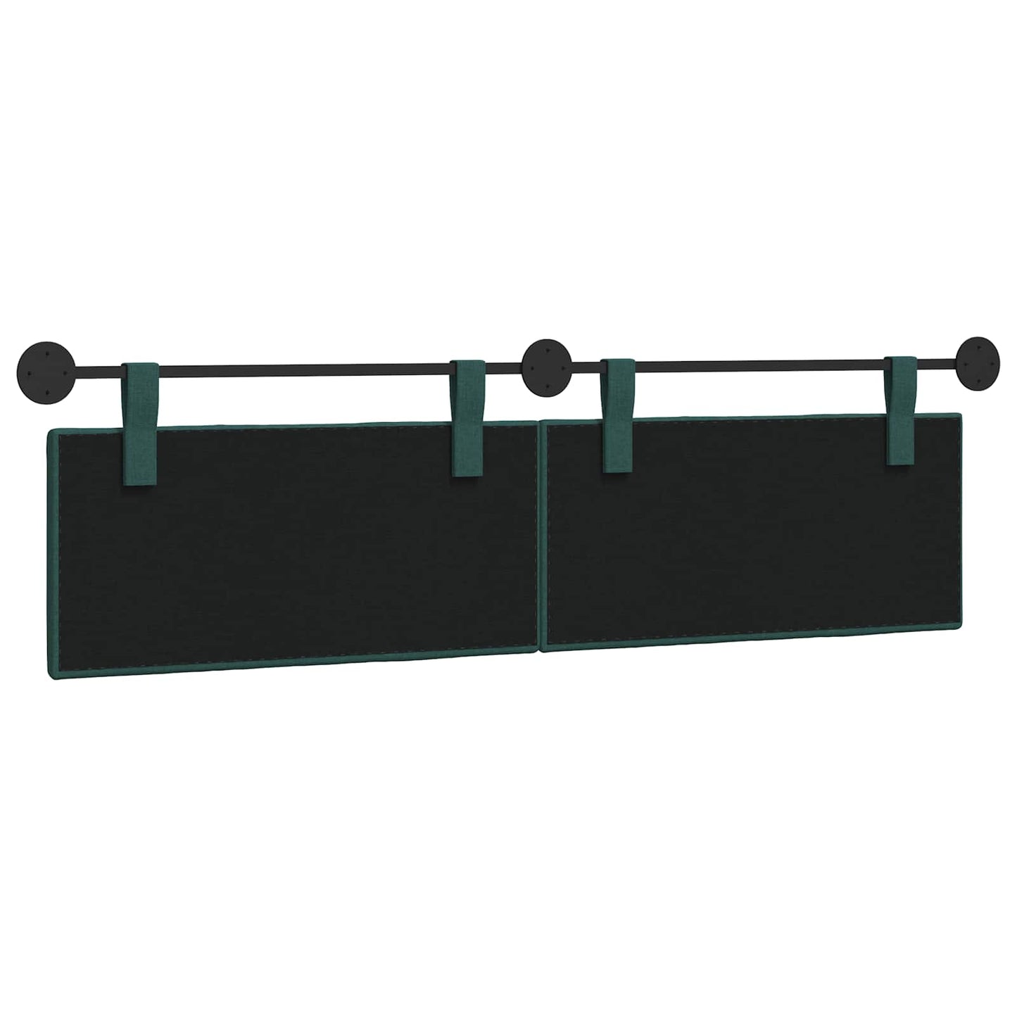 Hangend Hoofdeinde Gestreept Donkergroen 170 x 55 x 5 cm Stof