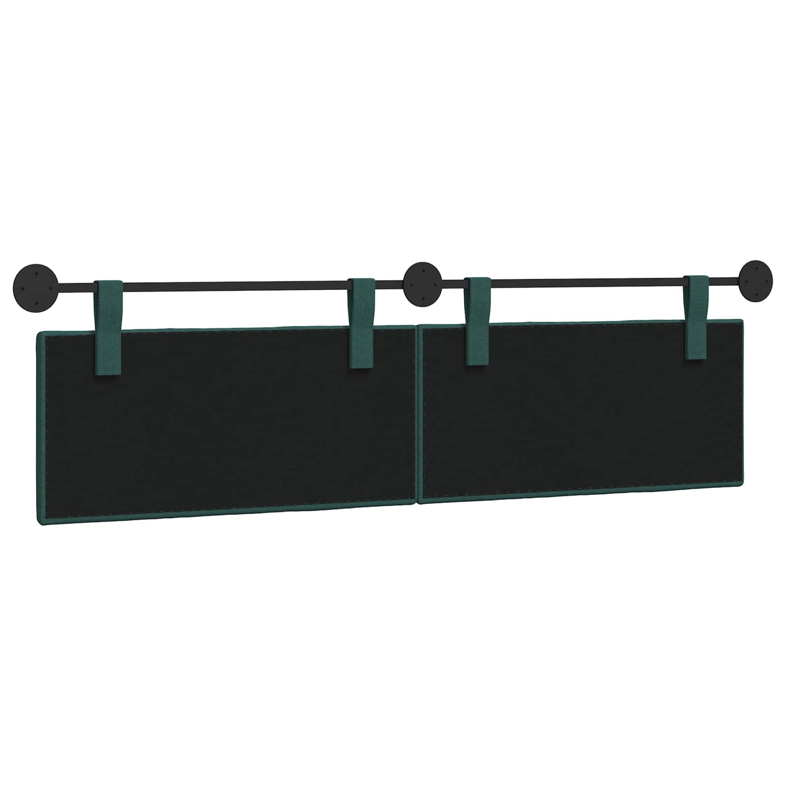 Hangend Hoofdeinde Gestreept Donkergroen 170 x 55 x 5 cm Stof