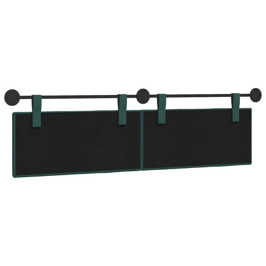 Hangend Hoofdeinde Gestreept Donkergroen 170 x 55 x 5 cm Stof