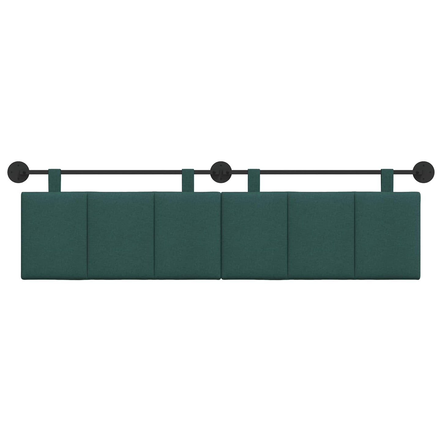Hangend Hoofdeinde Gestreept Donkergroen 170 x 55 x 5 cm Stof