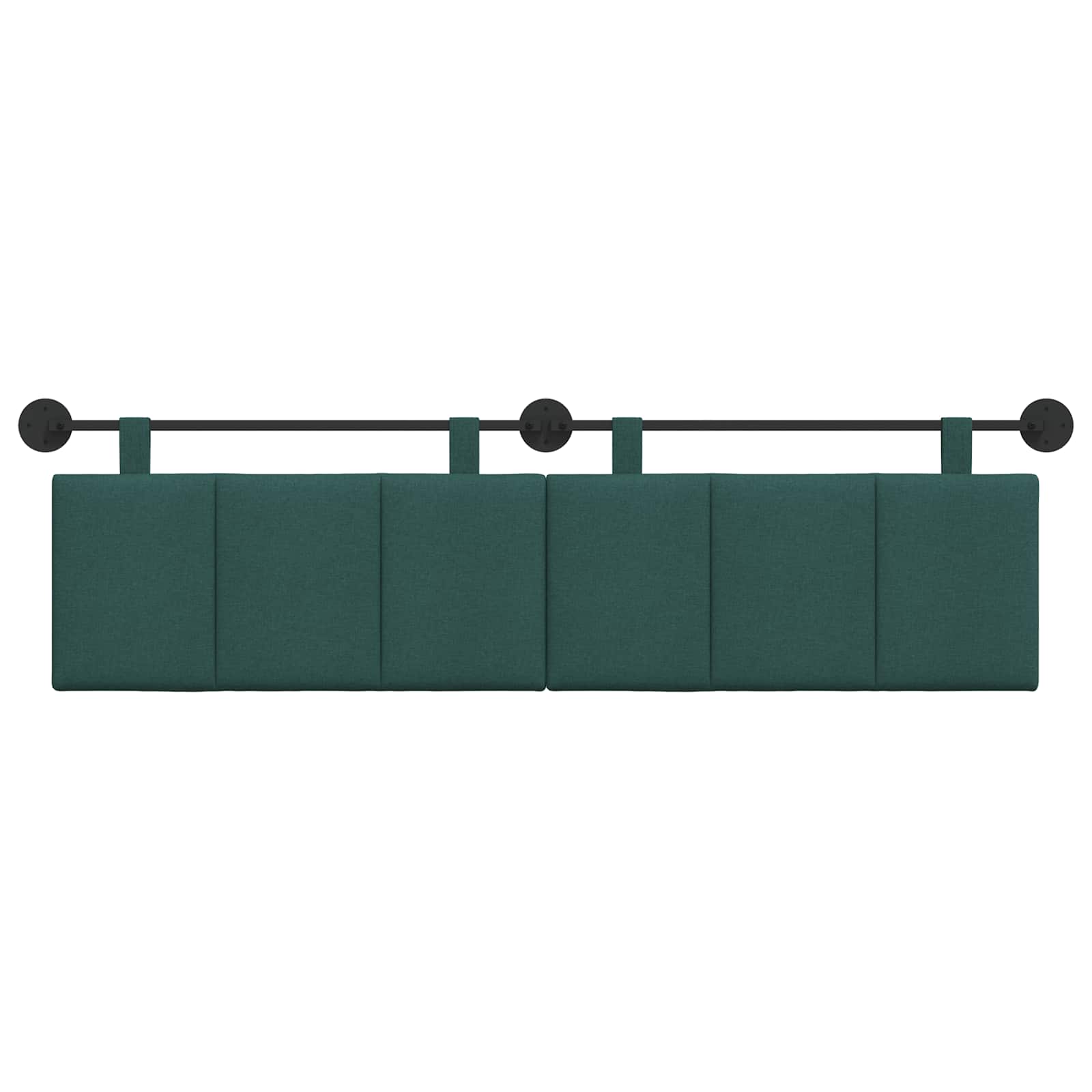 Hangend Hoofdeinde Gestreept Donkergroen 170 x 55 x 5 cm Stof