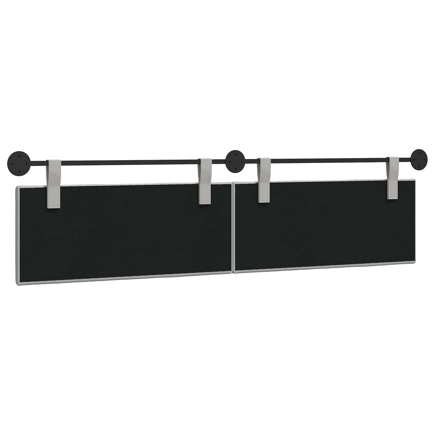 Hangend Hoofdeinde Gestreept Wolkengrijs 210 x 55 x 5 cm Stof