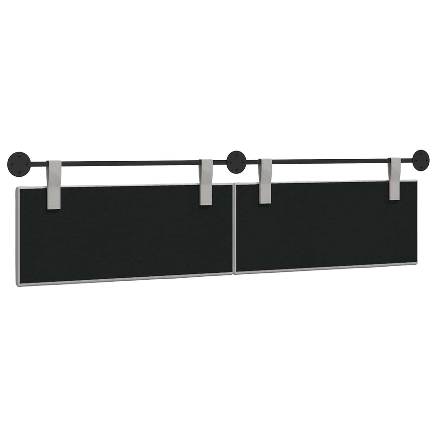 Hangend Hoofdeinde Gestreept Wolkengrijs 210 x 55 x 5 cm Stof