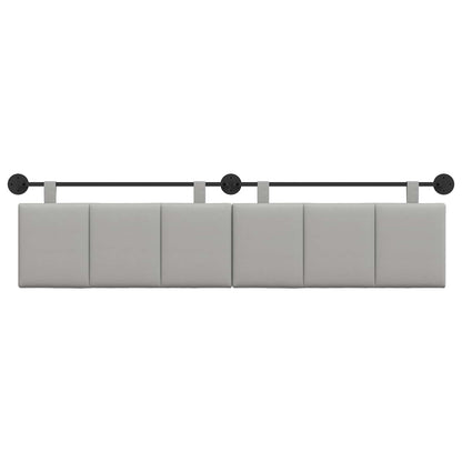 Hangend Hoofdeinde Gestreept Wolkengrijs 210 x 55 x 5 cm Stof