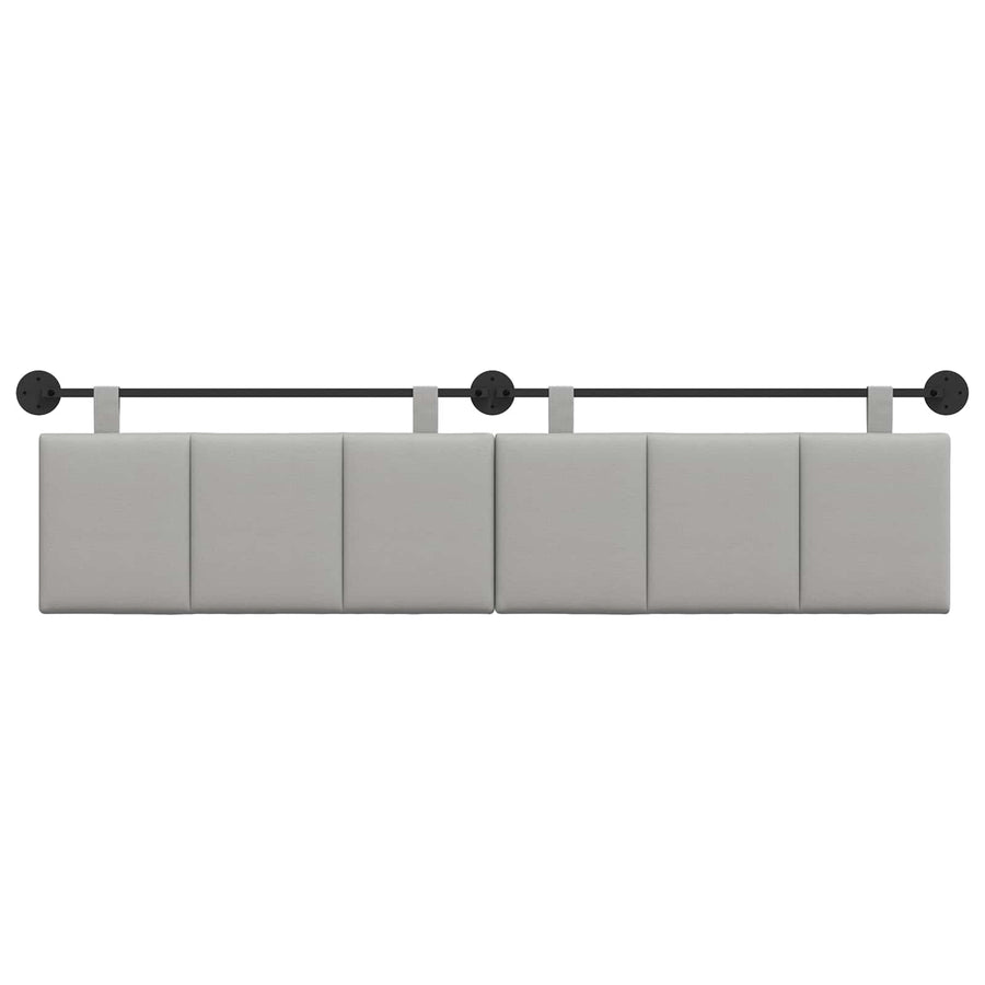 Hangend Hoofdeinde Gestreept Wolkengrijs 210 x 55 x 5 cm Stof