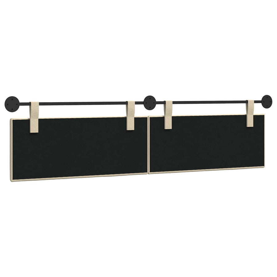 Hangend Hoofdeinde Wandgemonteerd Crème 210 x 55 x 5 cm Stof