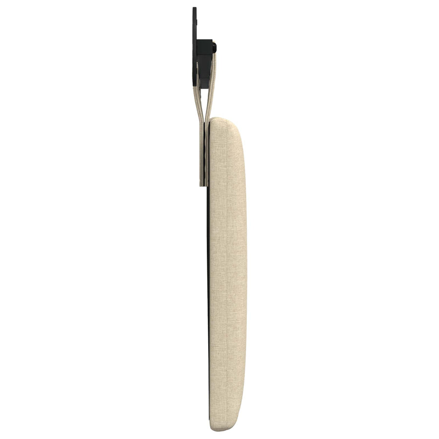 Hangend Hoofdeinde Wandgemonteerd Crème 210 x 55 x 5 cm Stof