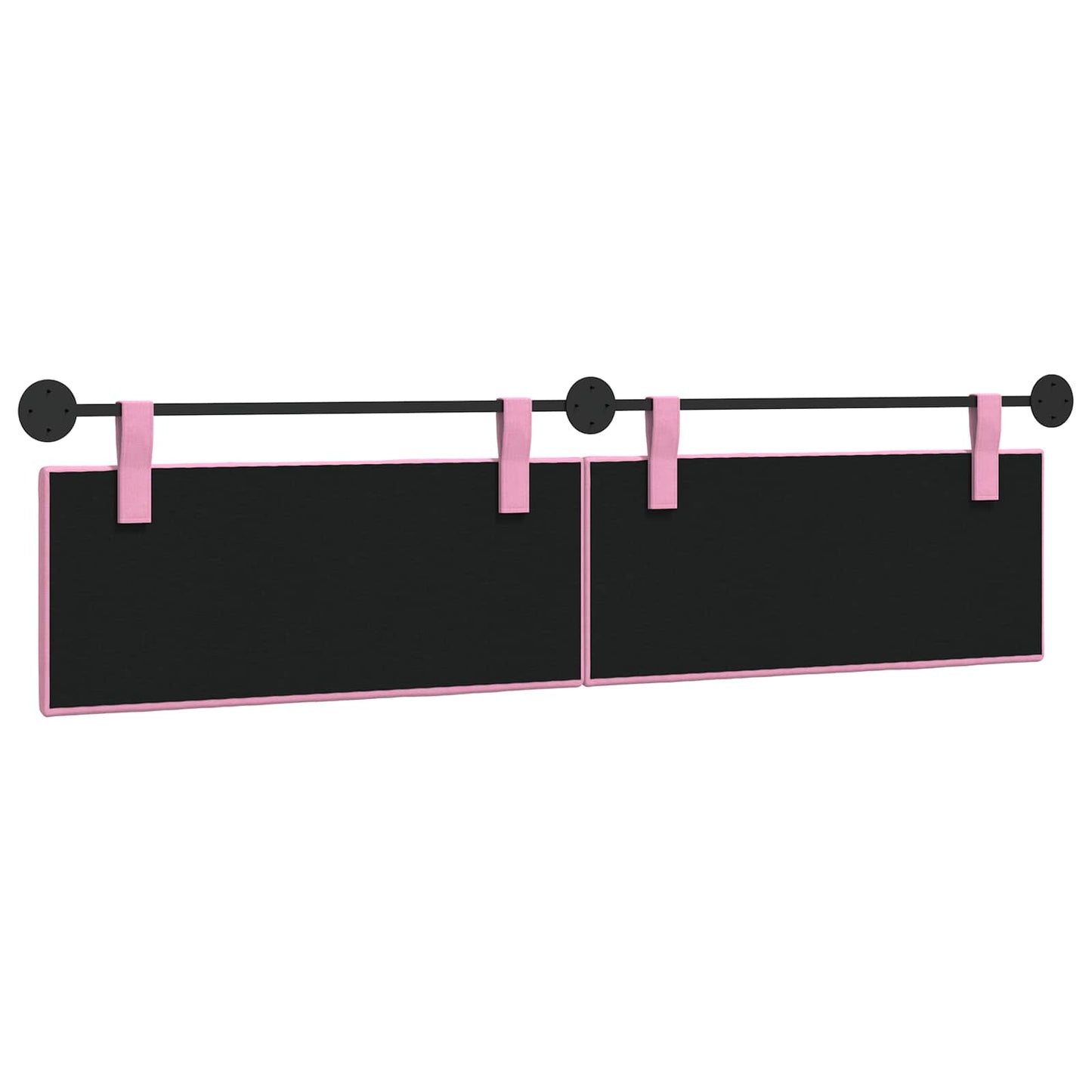 Hangend Hoofdeinde Wandgemonteerd Roze 210 x 55 x 5 cm Stof