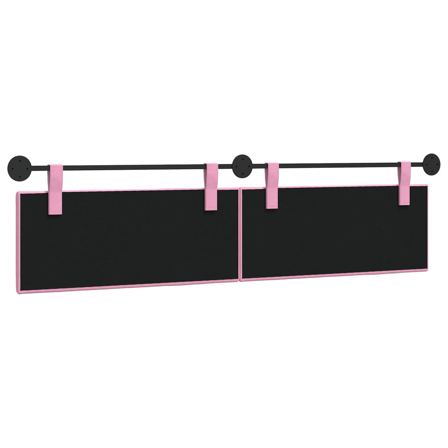 Hangend Hoofdeinde Wandgemonteerd Roze 210 x 55 x 5 cm Stof