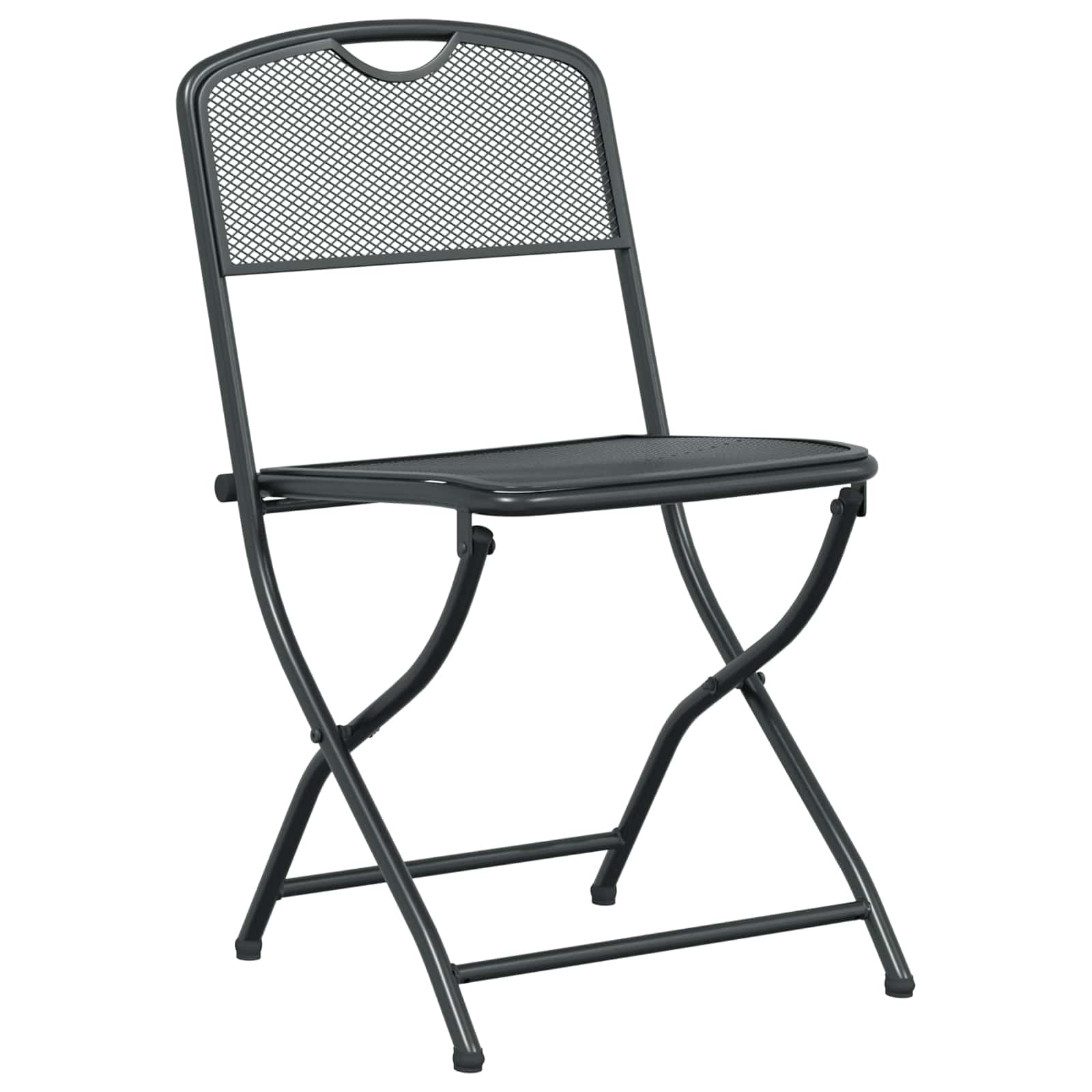 Buitenmeubelset 5 pcs Antracietkleurig Ijzer en Staal