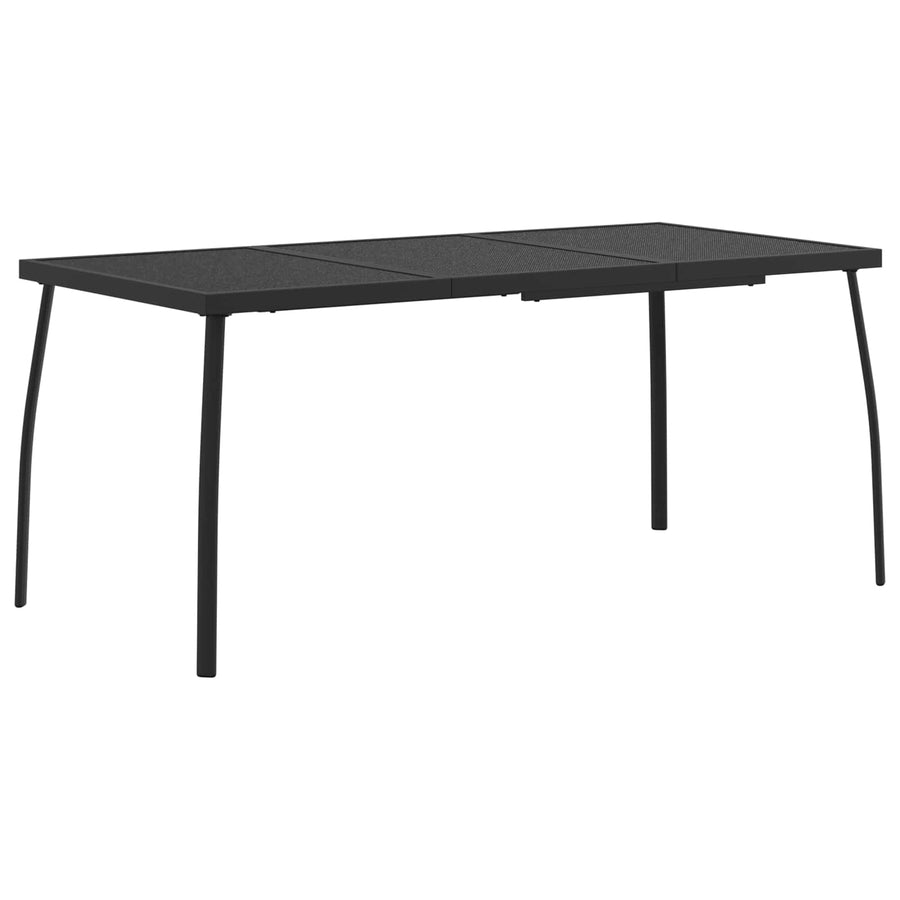 Buitenmeubelset 7 pcs Antracietkleurig Ijzer en Staal