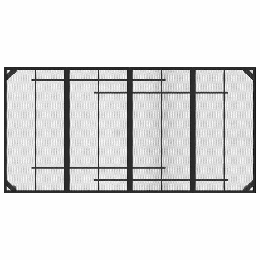 Buitenmeubelset 7 pcs Antracietkleurig Ijzer en Staal