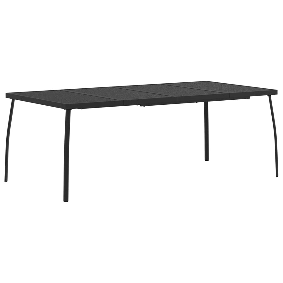Buitenmeubelset 9 pcs Antracietkleurig Ijzer en Staal