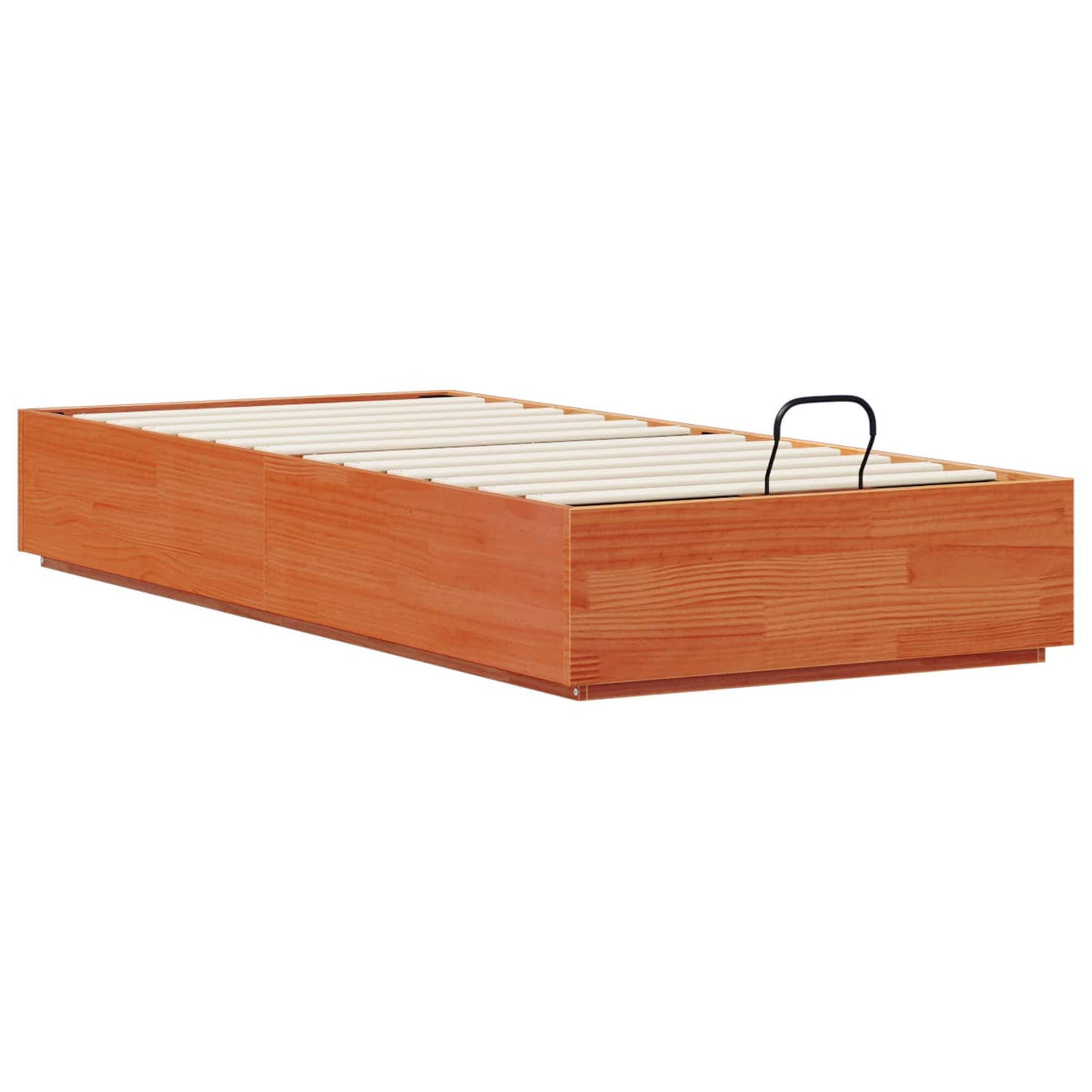 Ottoman Bedframe Wasbruin 90 x 190 cm Massief grenenhout
