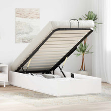 Ottoman Bedframe Wit 90 x 200 cm Massief grenenhout