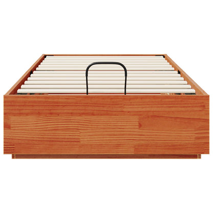 Ottoman Bedframe Wasbruin 100 x 200 cm Massief grenenhout