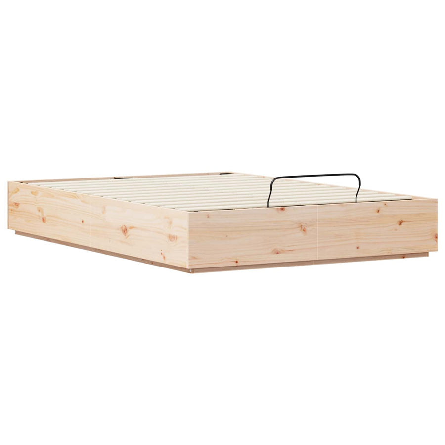Ottoman Bedframe Naturel 140 x 200 cm Massief grenenhout