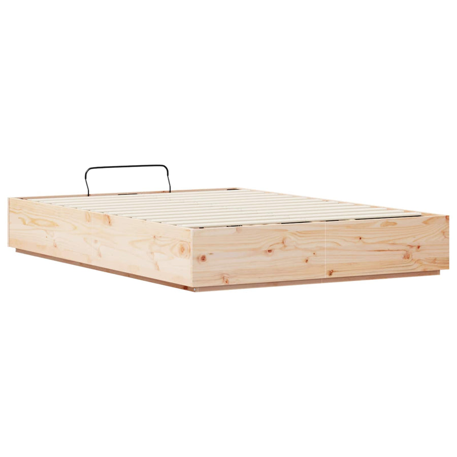 Ottoman Bedframe Naturel 140 x 200 cm Massief grenenhout