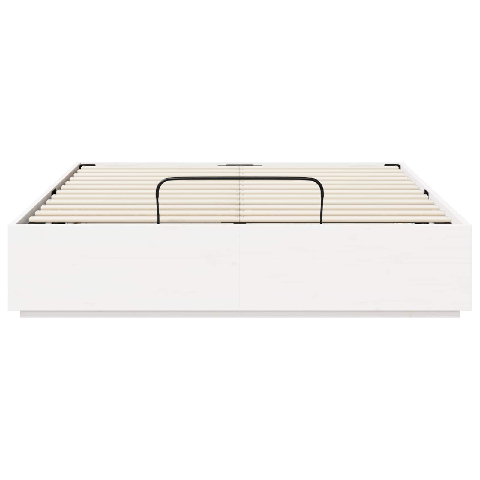 Ottoman Bedframe Wit 150 x 200 cm Massief grenenhout