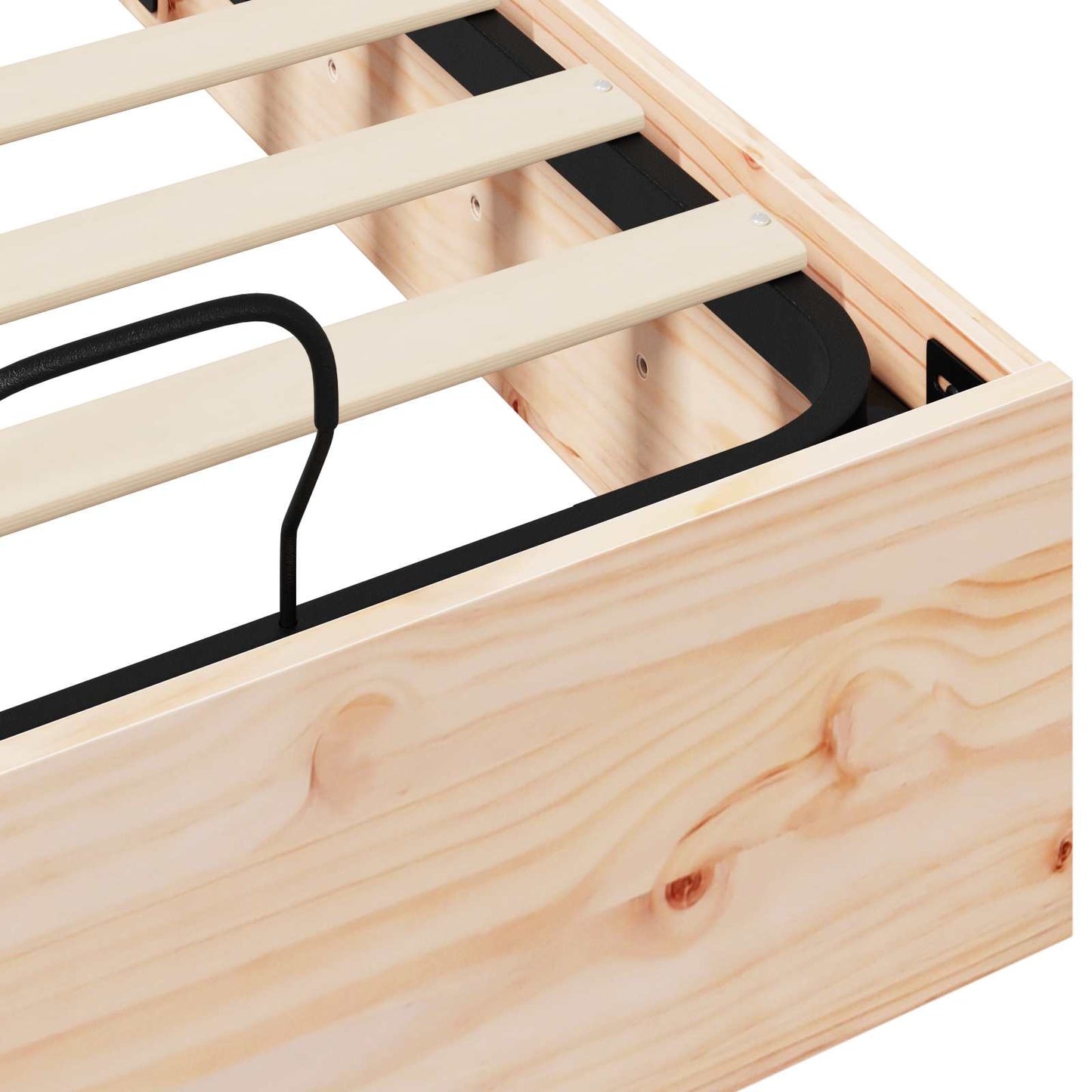 Ottoman Bedframe met Opslag 2 pcs Naturel 70 x 190 cm