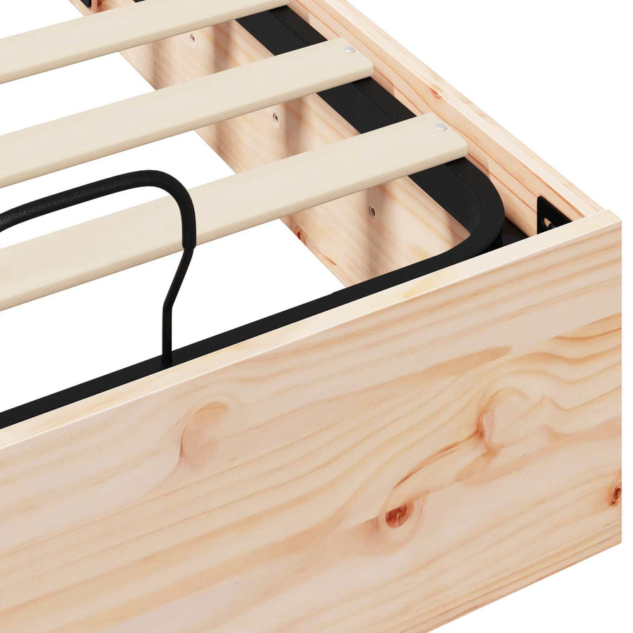 Ottoman Bedframe met Opslag 2 pcs Naturel 70 x 190 cm