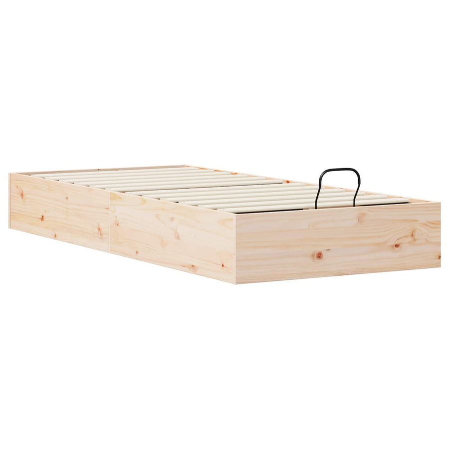 Ottoman Bedframe met Opslag 2 pcs Naturel 70 x 190 cm