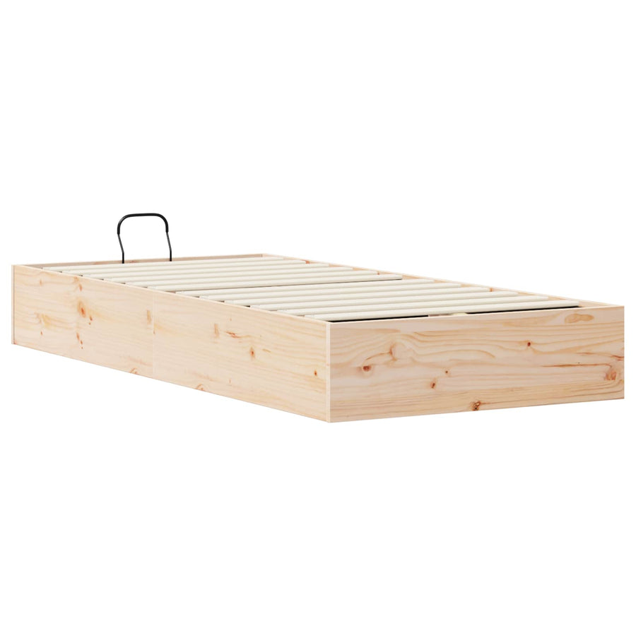 Ottoman Bedframe met Opslag 2 pcs Naturel 70 x 190 cm